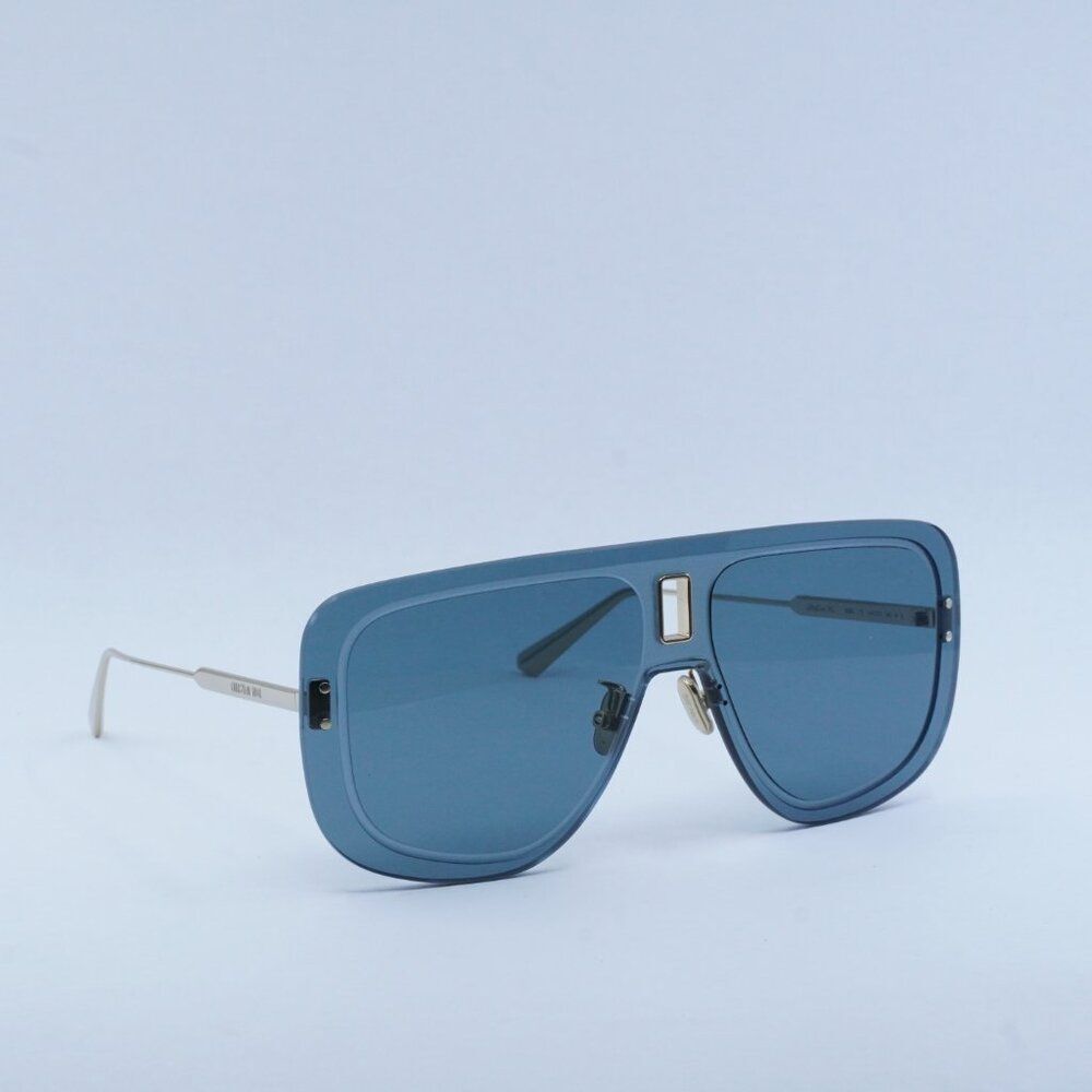 🕶️ New Dior ULTRADIOR MU B0B0 Sunglasses - Gold Frame, Blue Lenses - Picture 9 of 11